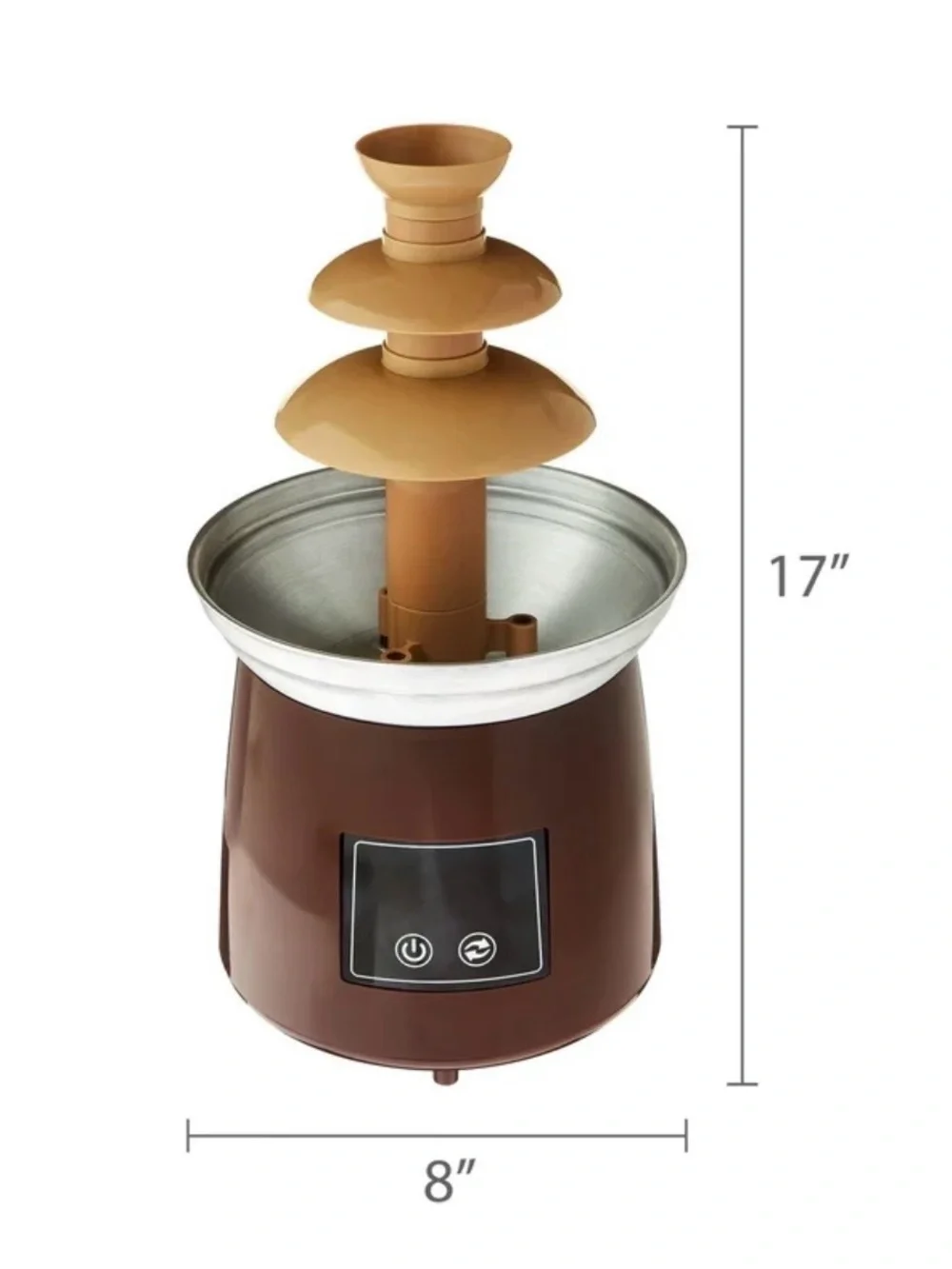 Chocolate Fountain Machine - Brown -